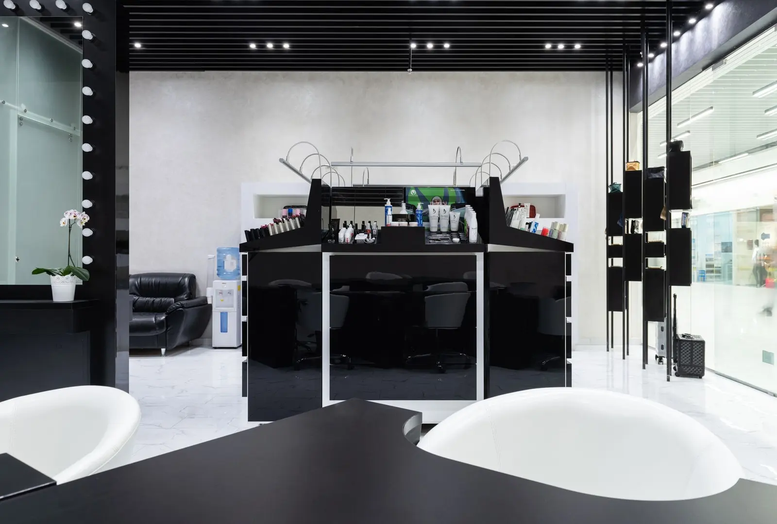Elegant salon interior